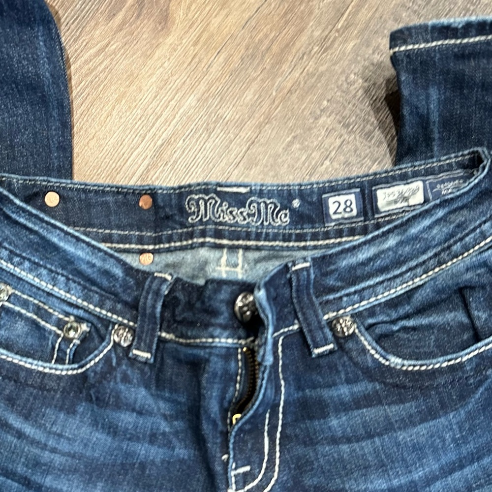 Retro Miss Me Denim Boot Cut Jeans. Sz28 - Picture 5 of 12